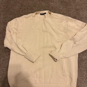 Brandy Melville Beige Crewneck Sweater
